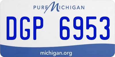 MI license plate DGP6953