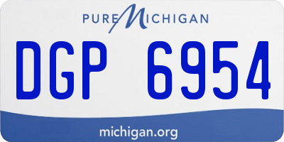 MI license plate DGP6954