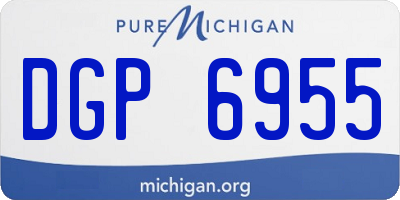 MI license plate DGP6955