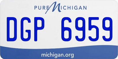 MI license plate DGP6959