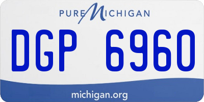 MI license plate DGP6960