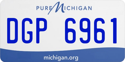 MI license plate DGP6961