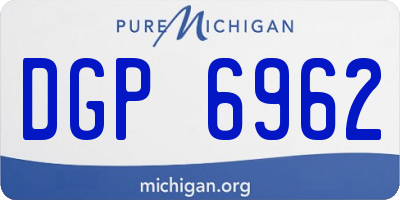 MI license plate DGP6962