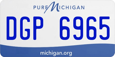MI license plate DGP6965