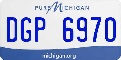 MI license plate DGP6970