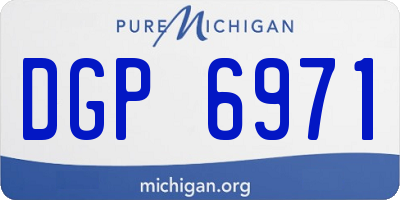 MI license plate DGP6971