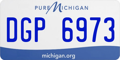MI license plate DGP6973