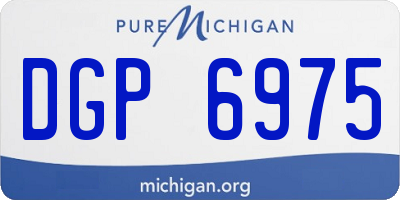 MI license plate DGP6975