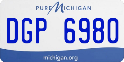 MI license plate DGP6980