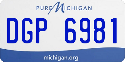 MI license plate DGP6981