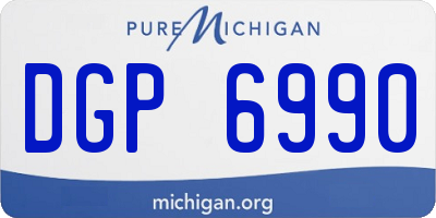 MI license plate DGP6990