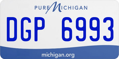 MI license plate DGP6993