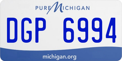 MI license plate DGP6994