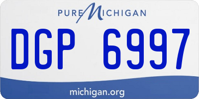 MI license plate DGP6997