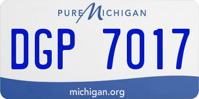 MI license plate DGP7017