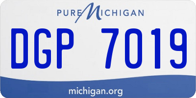 MI license plate DGP7019