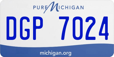 MI license plate DGP7024