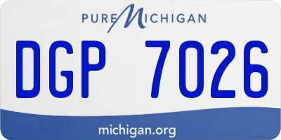 MI license plate DGP7026