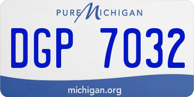 MI license plate DGP7032