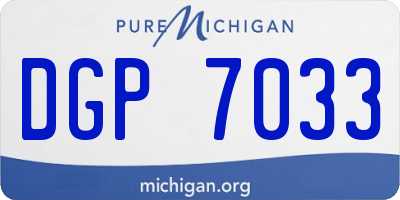 MI license plate DGP7033