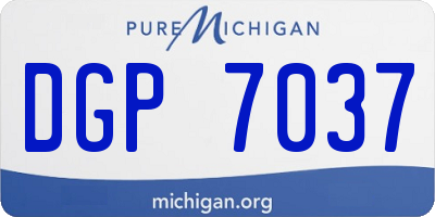 MI license plate DGP7037