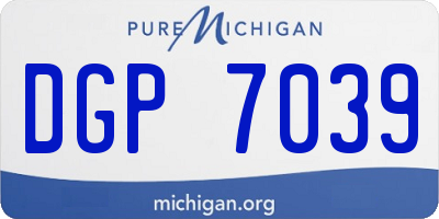 MI license plate DGP7039