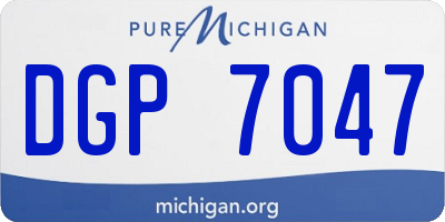 MI license plate DGP7047