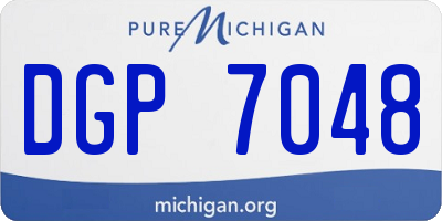 MI license plate DGP7048
