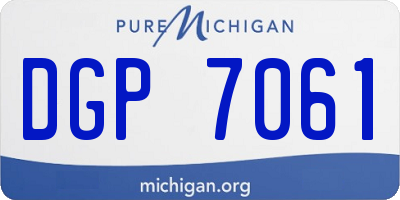 MI license plate DGP7061