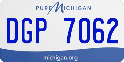 MI license plate DGP7062