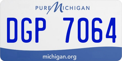 MI license plate DGP7064