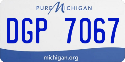 MI license plate DGP7067