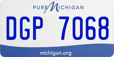 MI license plate DGP7068
