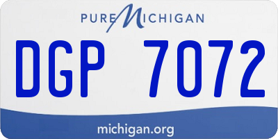MI license plate DGP7072