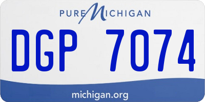 MI license plate DGP7074