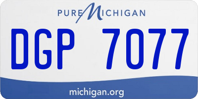 MI license plate DGP7077