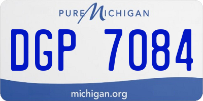 MI license plate DGP7084