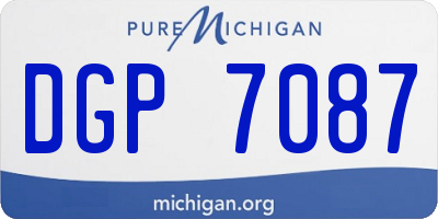 MI license plate DGP7087