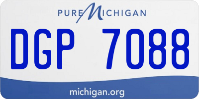 MI license plate DGP7088