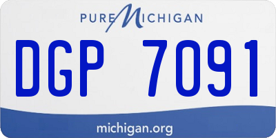 MI license plate DGP7091