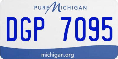 MI license plate DGP7095