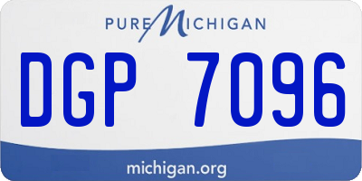 MI license plate DGP7096