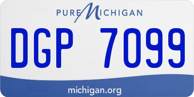 MI license plate DGP7099