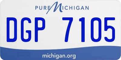 MI license plate DGP7105