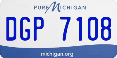 MI license plate DGP7108