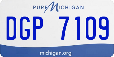 MI license plate DGP7109