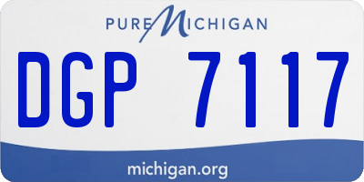 MI license plate DGP7117