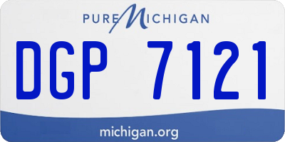 MI license plate DGP7121