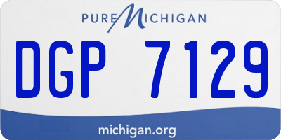 MI license plate DGP7129