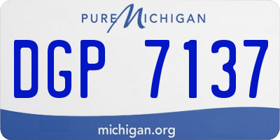 MI license plate DGP7137